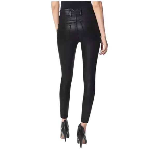 JOE’s “The Georgia” Coated High-Waisted Skinny Pants in Black Size 27 — WOW!!! - Picture 4 of 11
